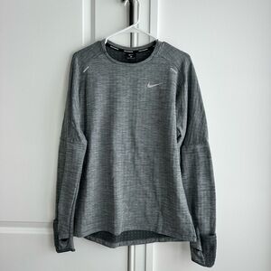 Nike Running Heather Gray Long Sleeve Shirt
